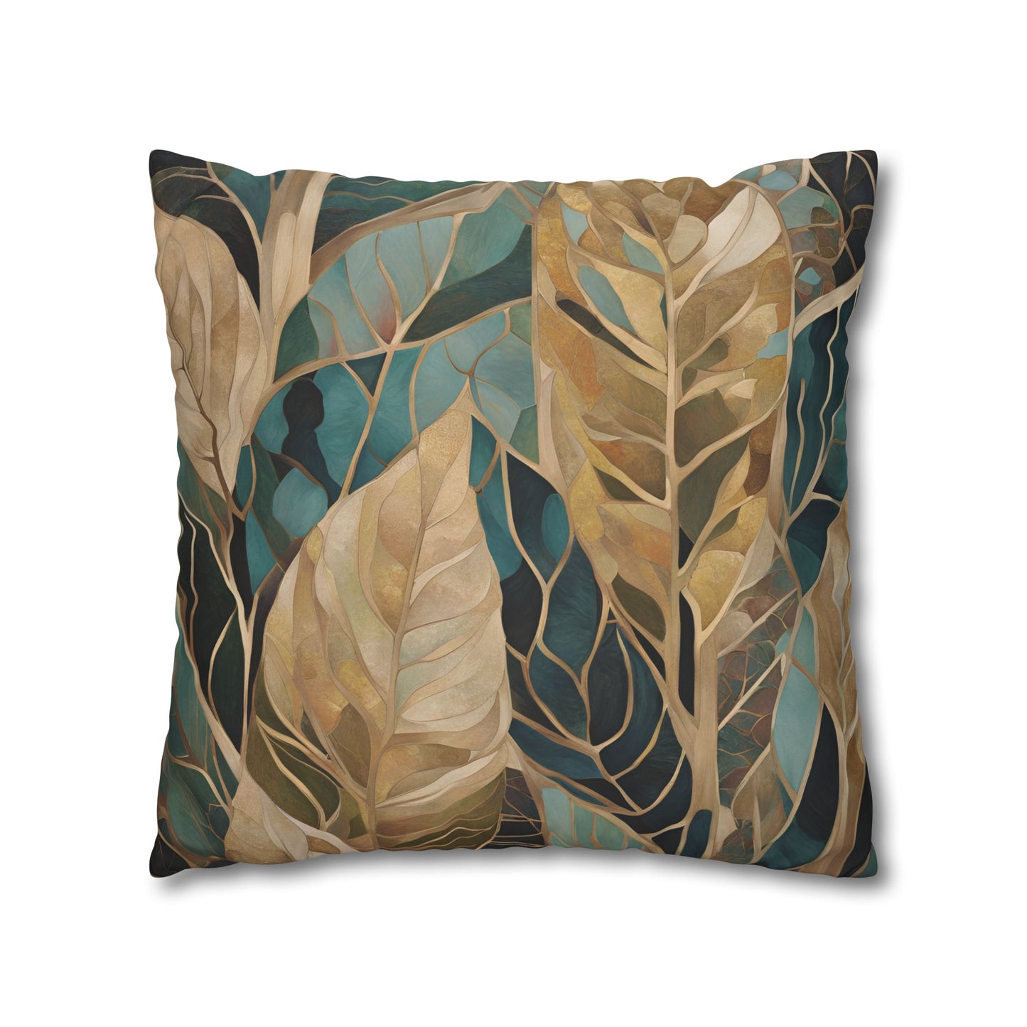 Jungle Square Poly Canvas Pillowcase