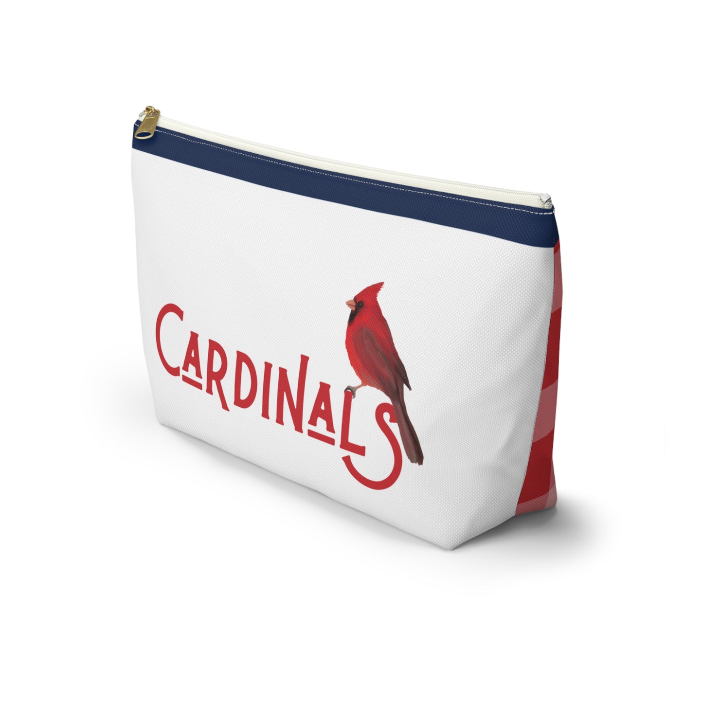 Red Plaid St Louis Cardinals Accessory Pouch w T-bottom