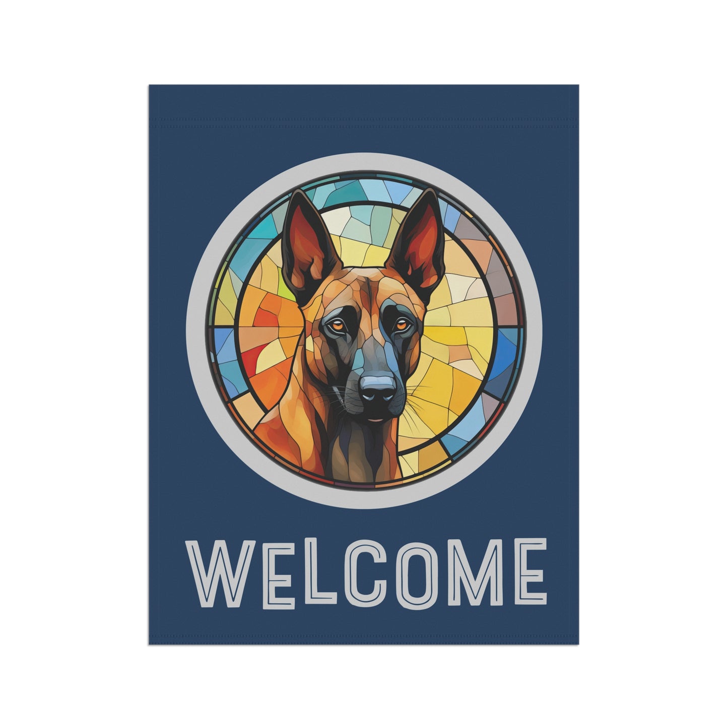 Belgian Malinois Welcome 2-Sided Garden & House Flag/Banner