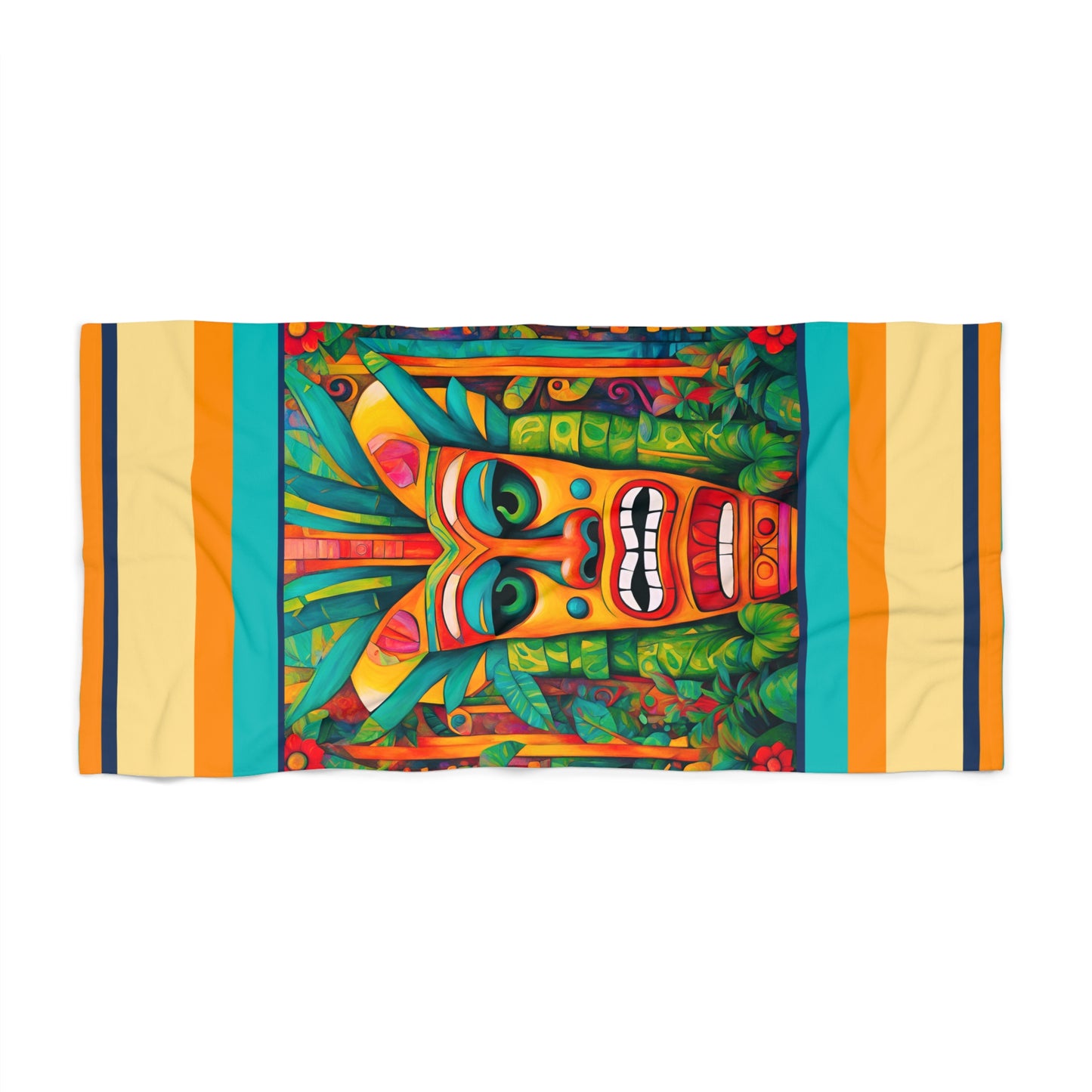 Tiki Joe Beach Towel