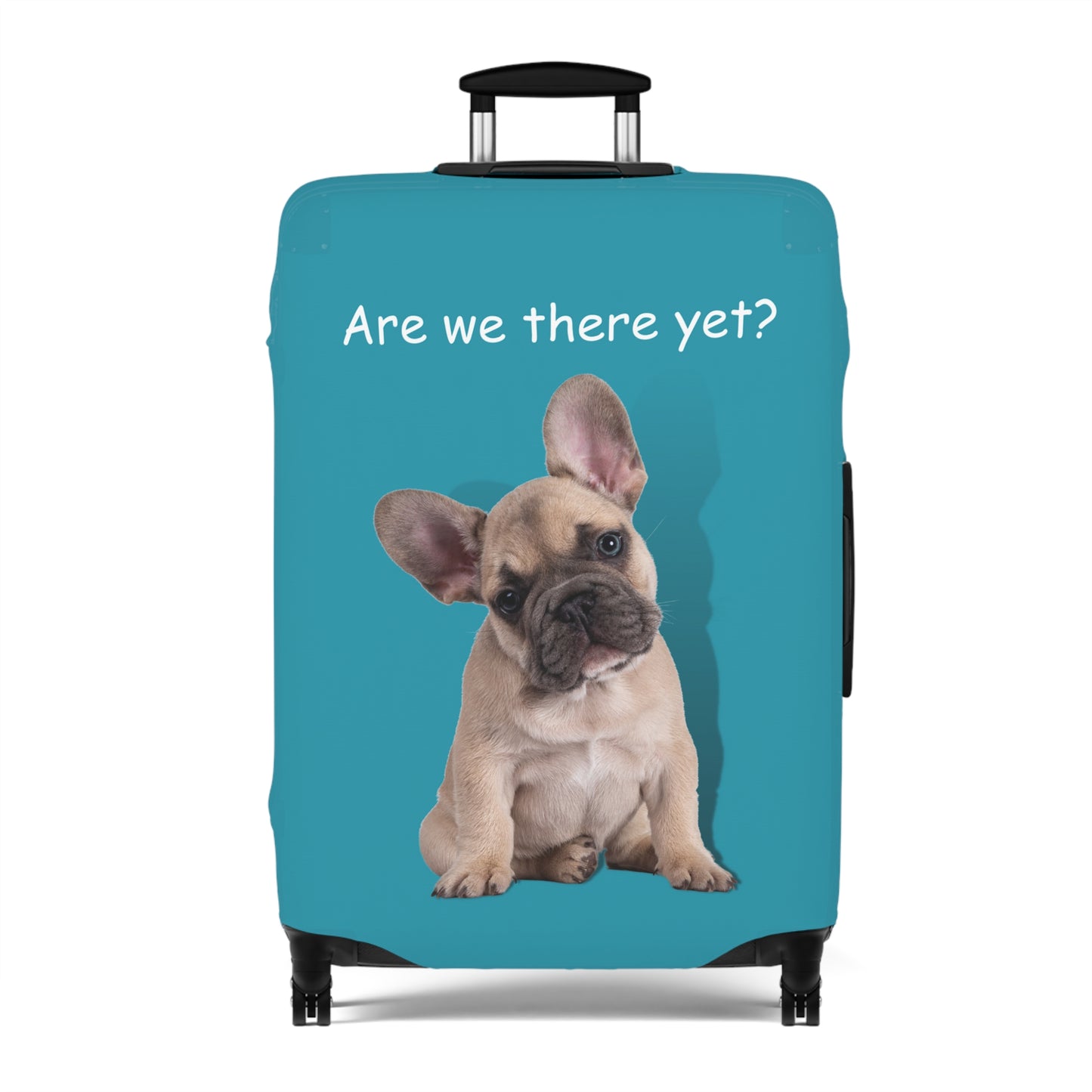 French Bulldog Are We There Yet Luggage Cover