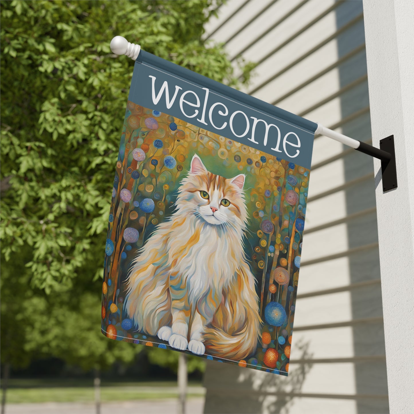 Ragdoll Cat Welcome 2-Sided Garden & House Flag/Banner