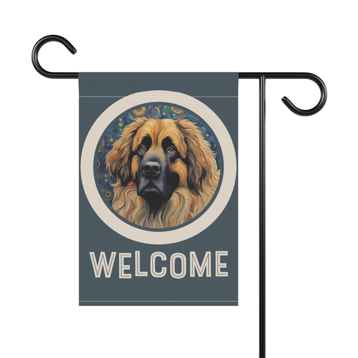 Leonberger Welcome 2-Sided Garden & House Flag/Banner