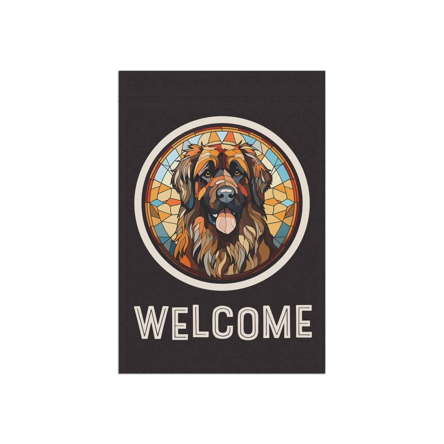 Leonberger Welcome 2-Sided Garden & House Flag/Banner