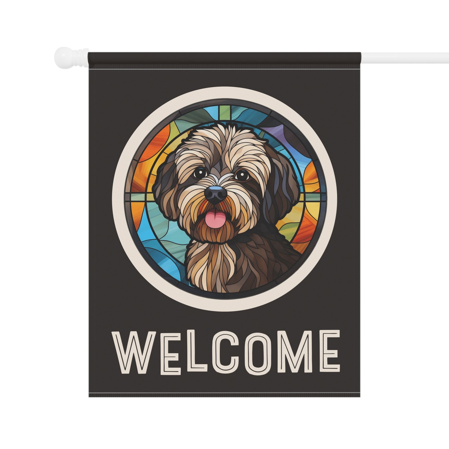 Havanese Welcome 2-Sided Garden & House Flag/Banner