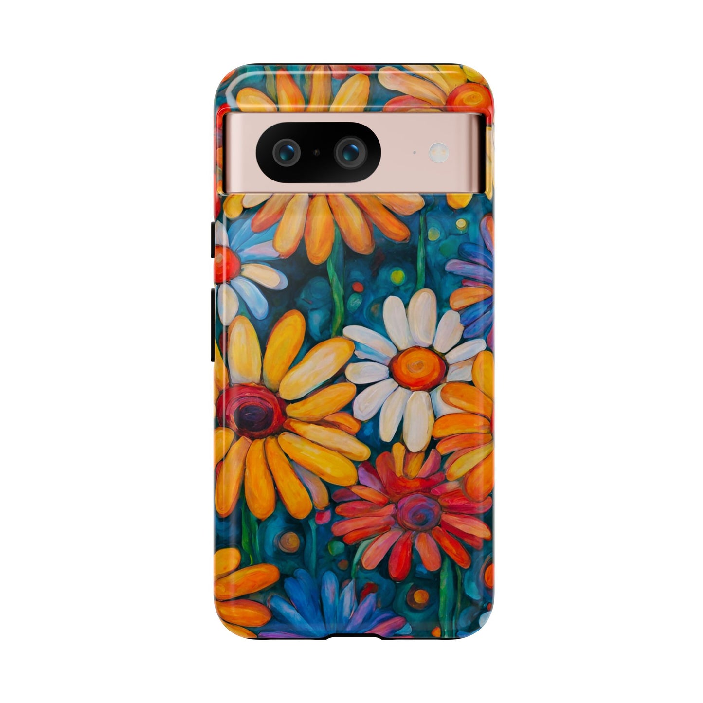 Crazy Daisies iPhone Samsung Galaxy Google Pixel Tough Cases