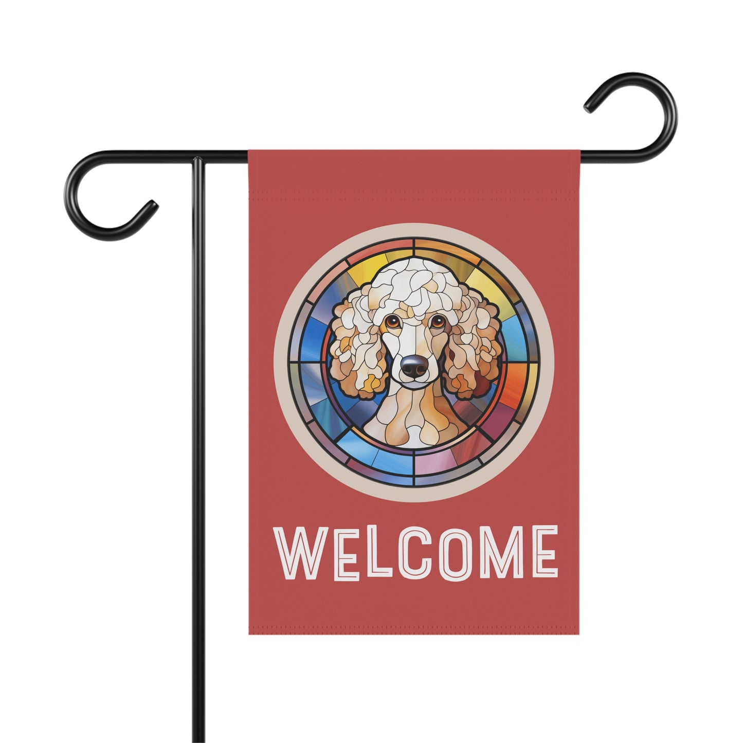 Poodle Welcome 2-Sided Garden & House Flag/Banner