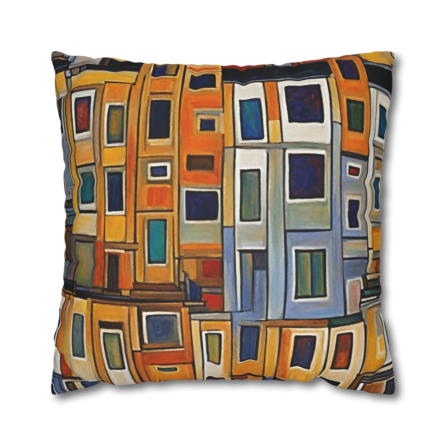 City Living Square Poly Canvas Pillowcase