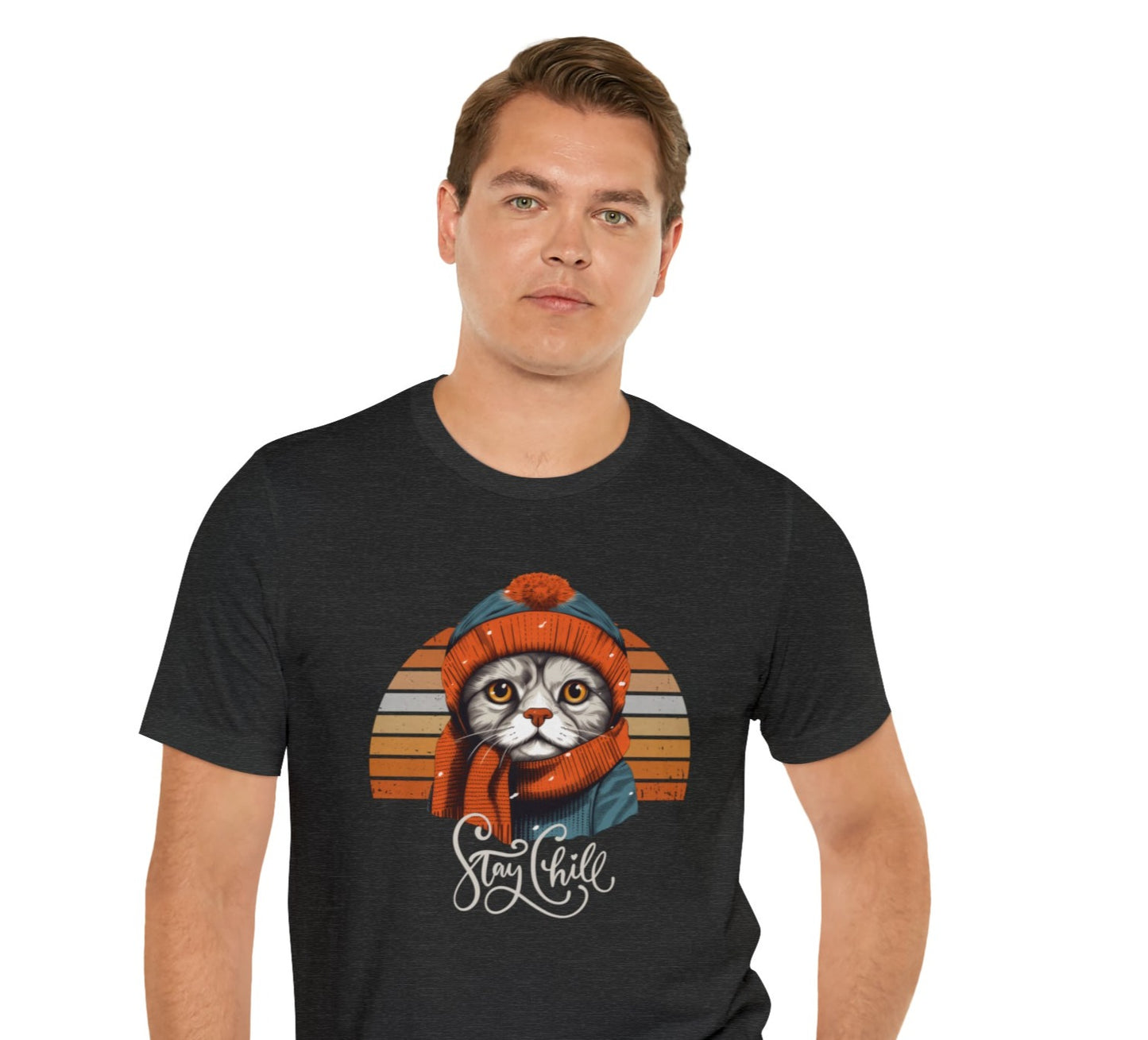 Stay Chill Scottish Fold Unisex Jersey Short Sleeve Tee