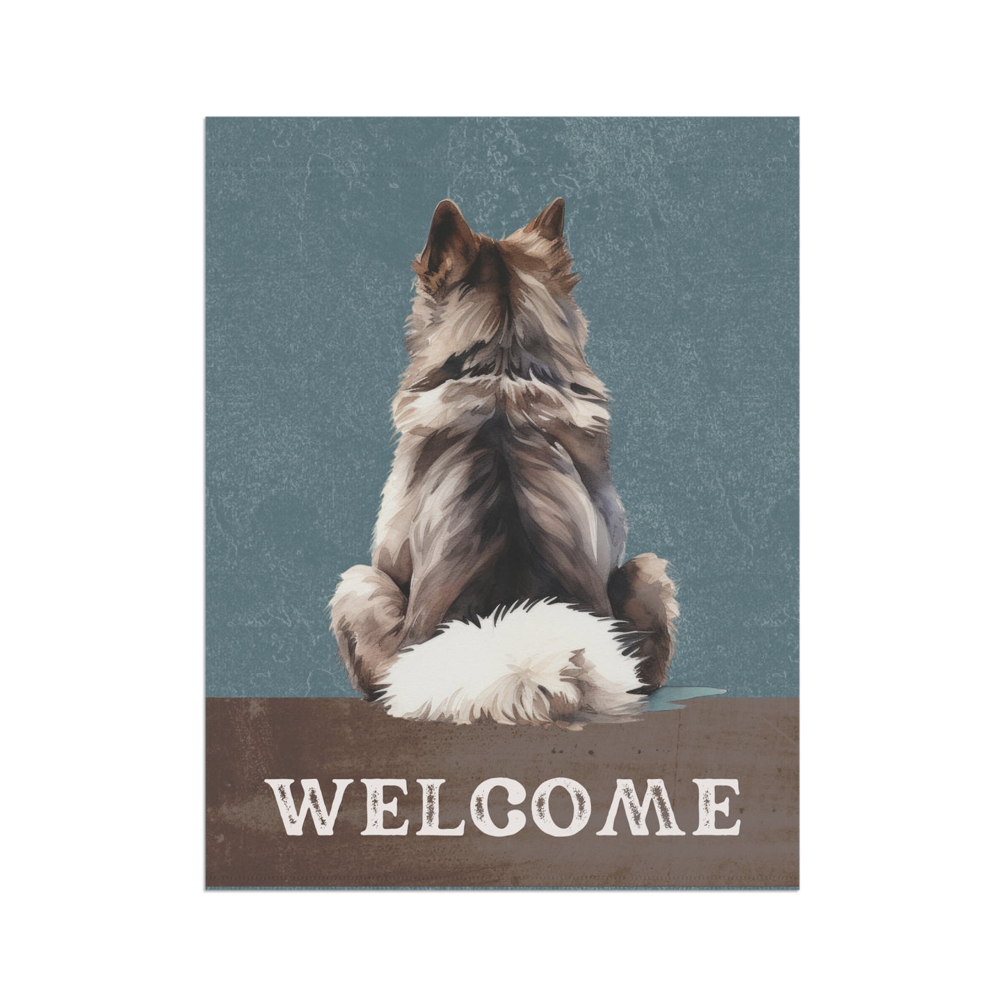 Siberian Husky Welcome 2-Sided Garden & House Flag/Banner