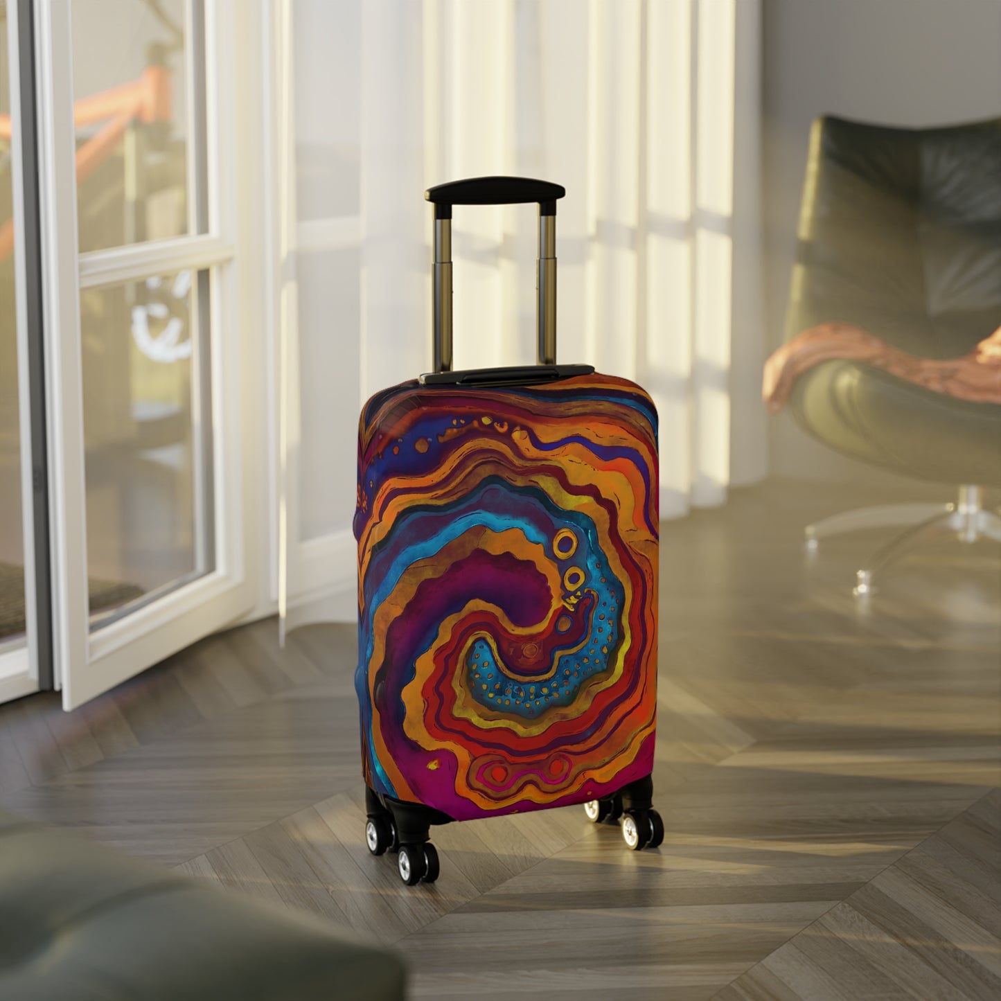 Geode Swirl Luggage Cover