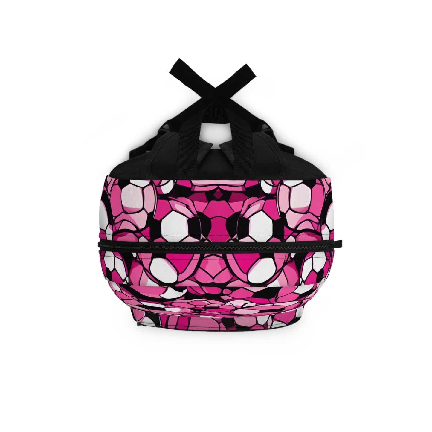 Hot Pink Soccer Ball Abstract Backpack