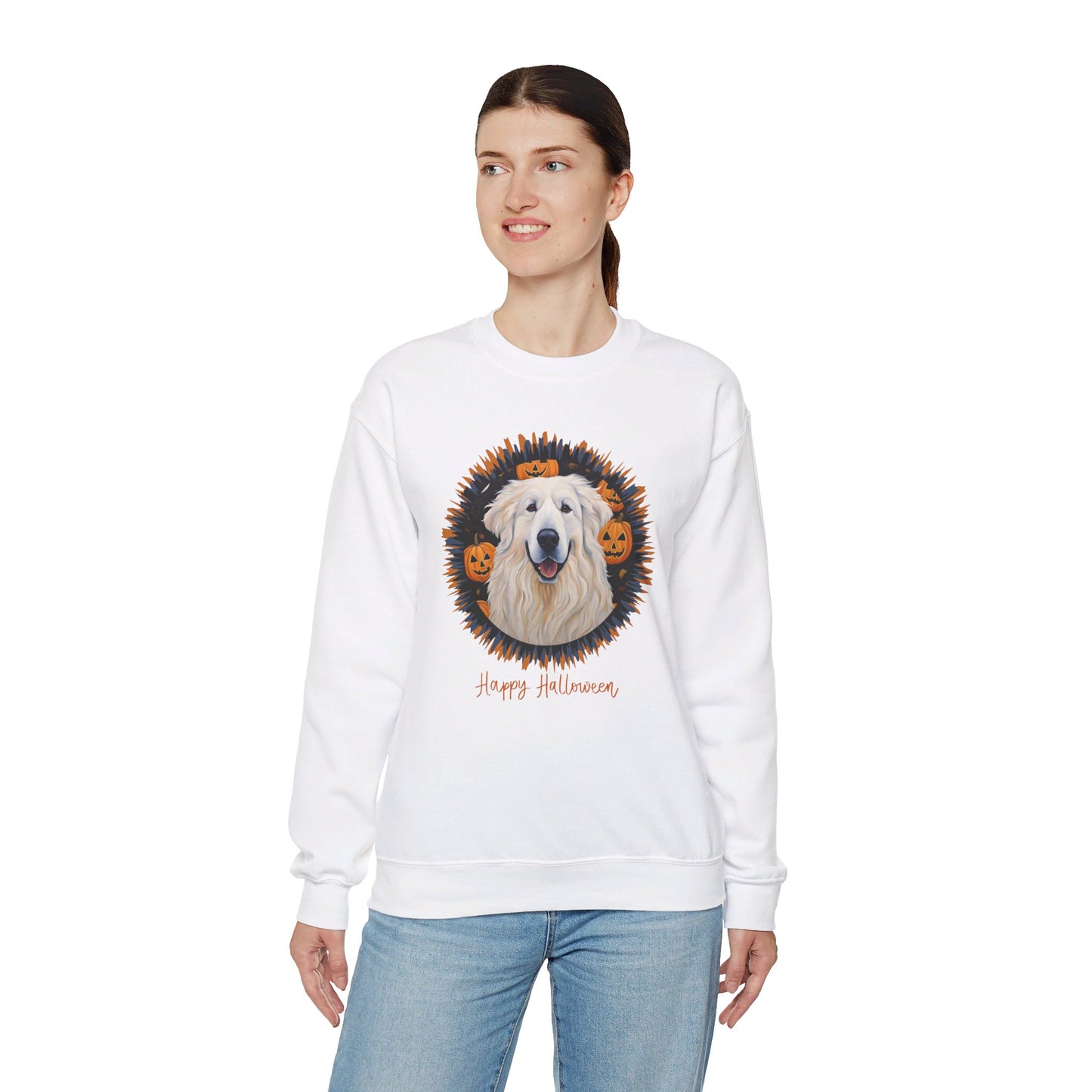 Great Pyrenees Halloween Unisex Heavy Blend™ Crewneck Sweatshirt