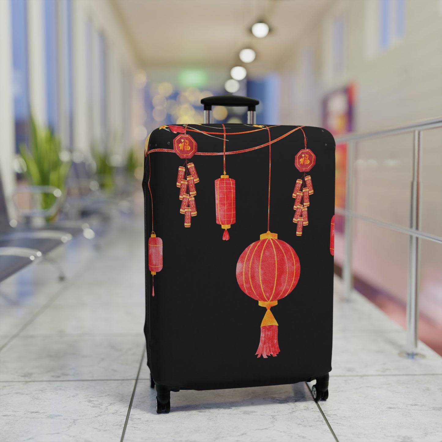 Chinese Paper Lanterns Luggage Cover