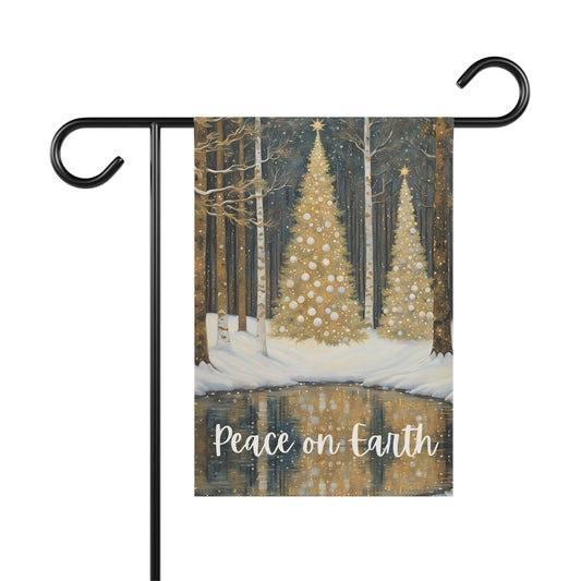 Peace on Earth 2-Sided Garden & House Flag/Banner