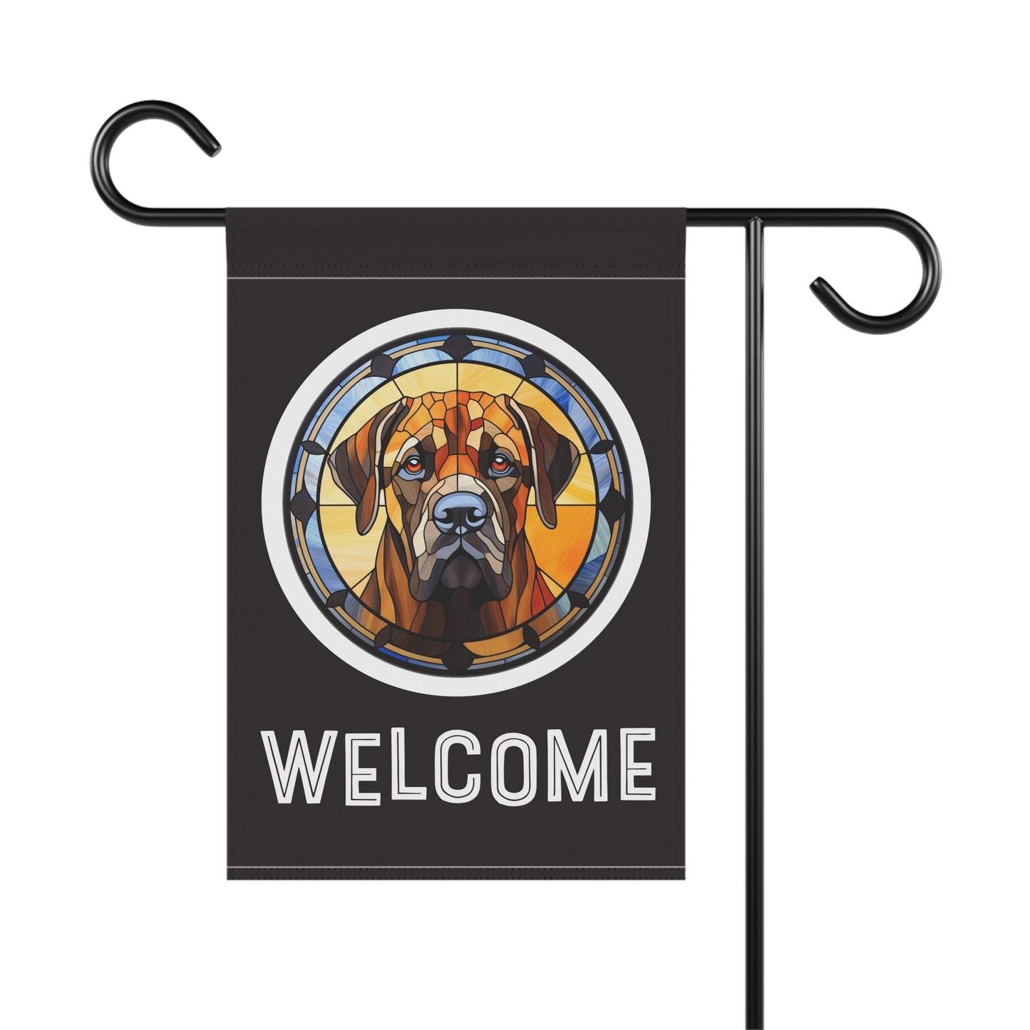 English Mastiff Welcome 2-Sided Garden & House Flag/Banner