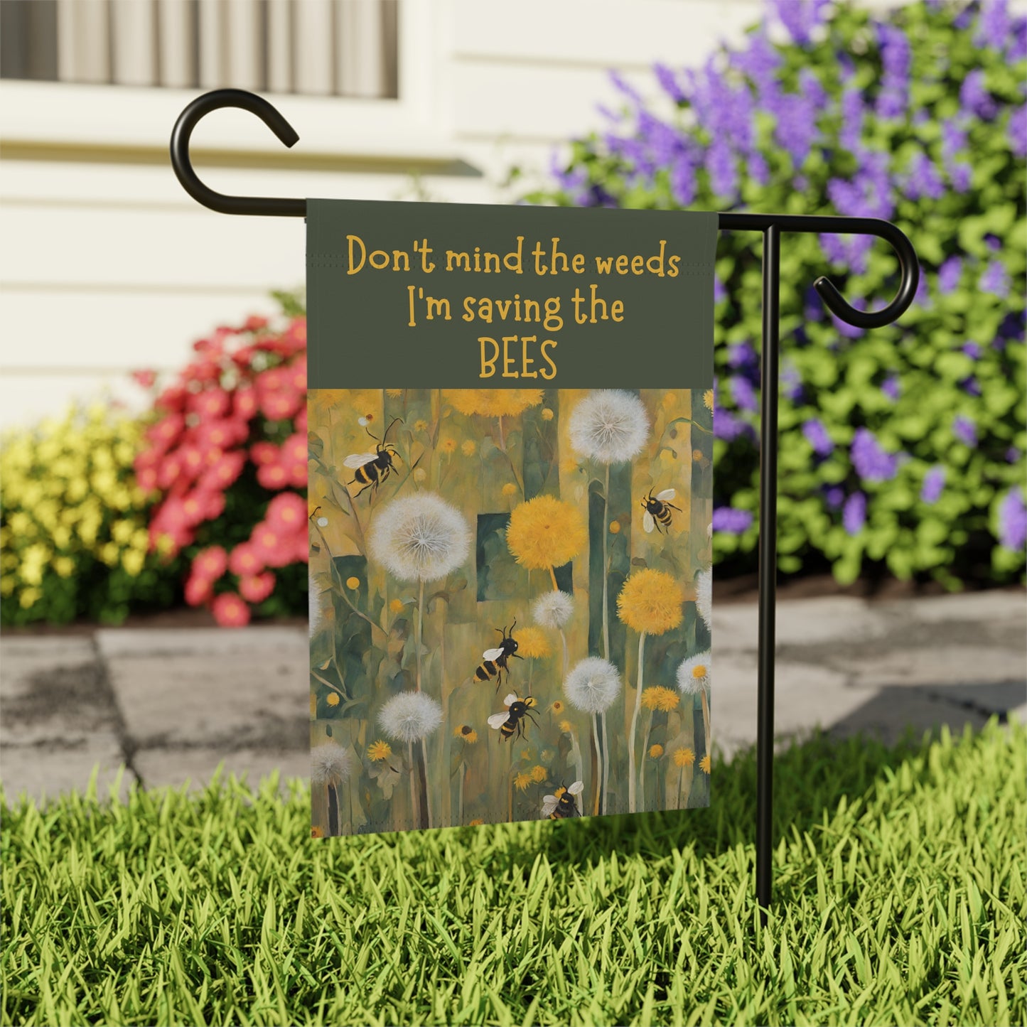 Saving the Bees 2-Sided Garden Flag/Banner