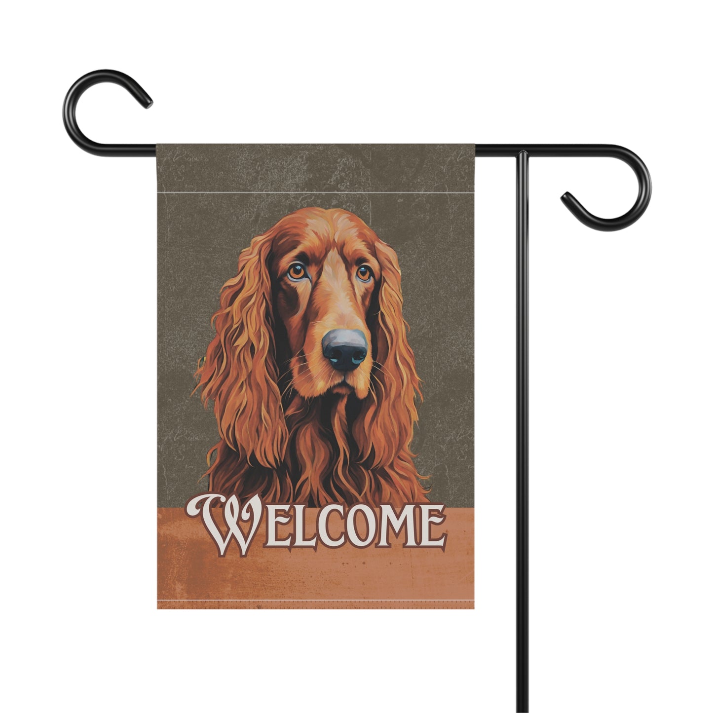 Irish Setter Welcome 2-Sided Garden & House Flag/Banner