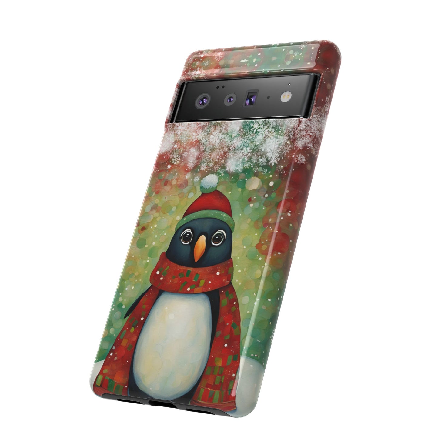 Christmas Penguin iPhone Samsung Galaxy Google Pixel Tough Cases