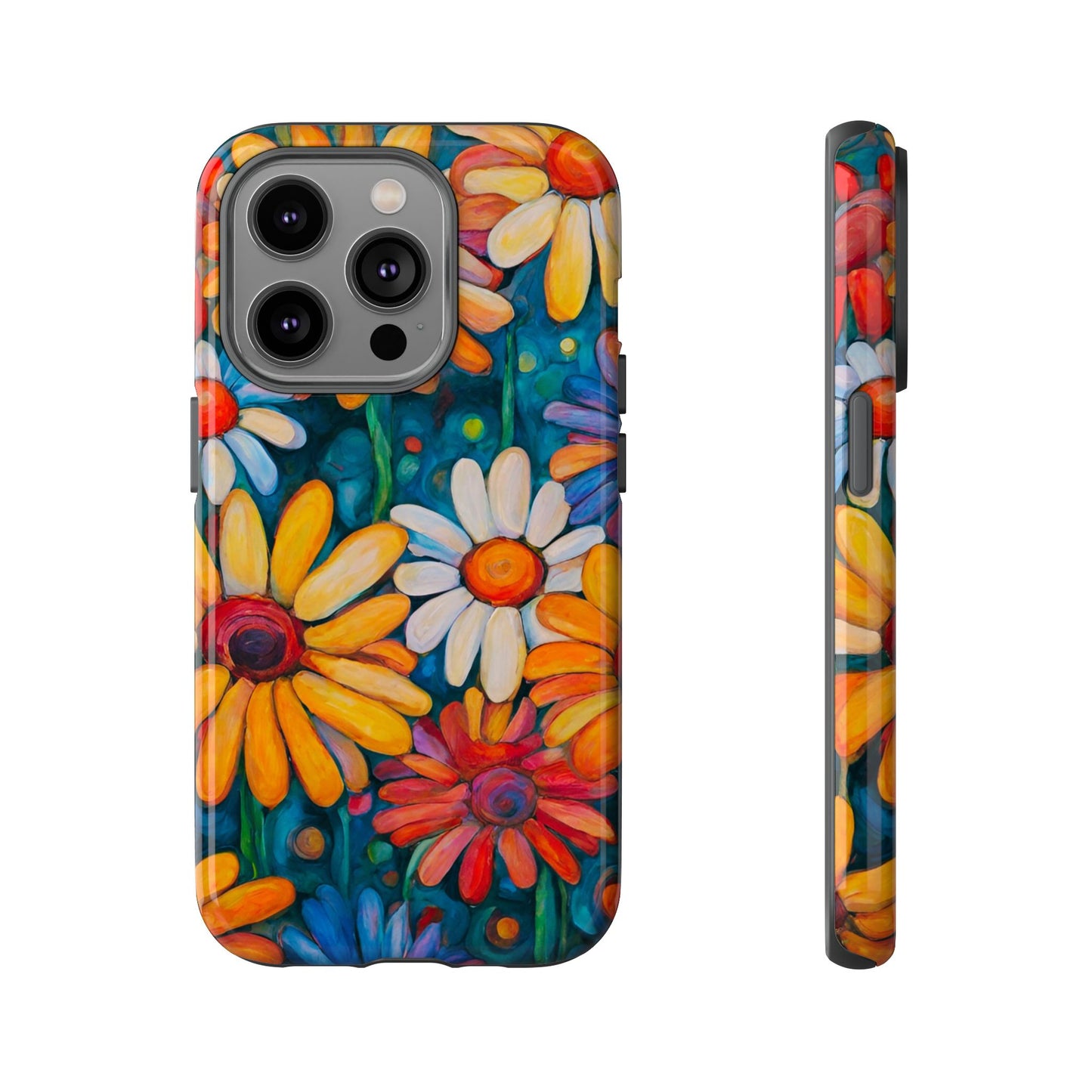 Crazy Daisies iPhone Samsung Galaxy Google Pixel Tough Cases