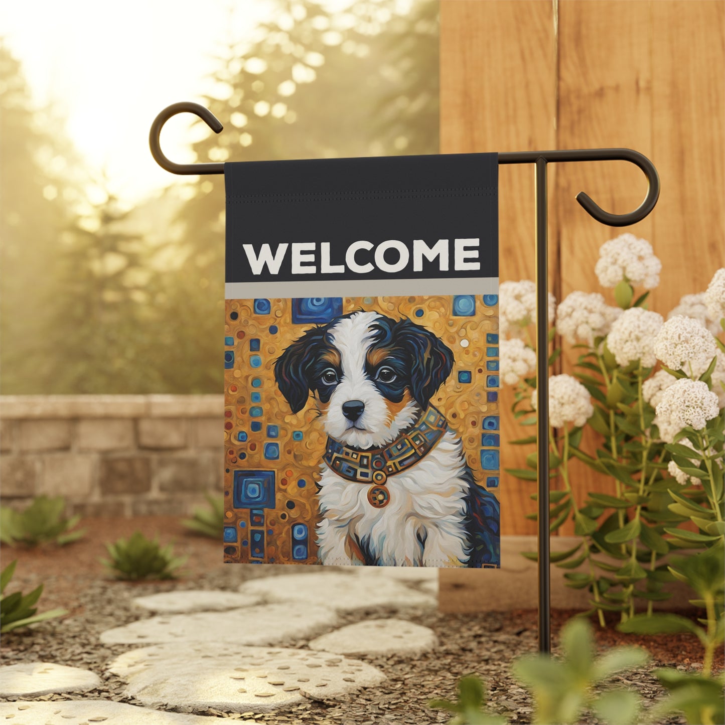 Roy Welcome 2-Sided Garden & House Flag/Banner