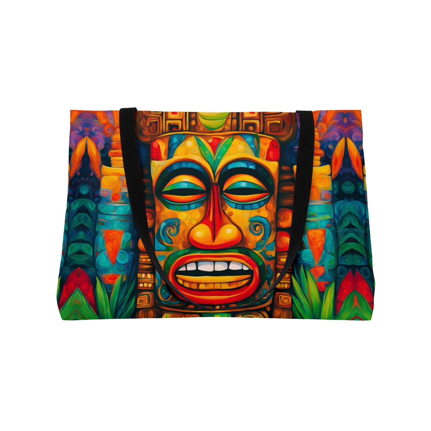 Happy Tiki Weekender Tote Bag