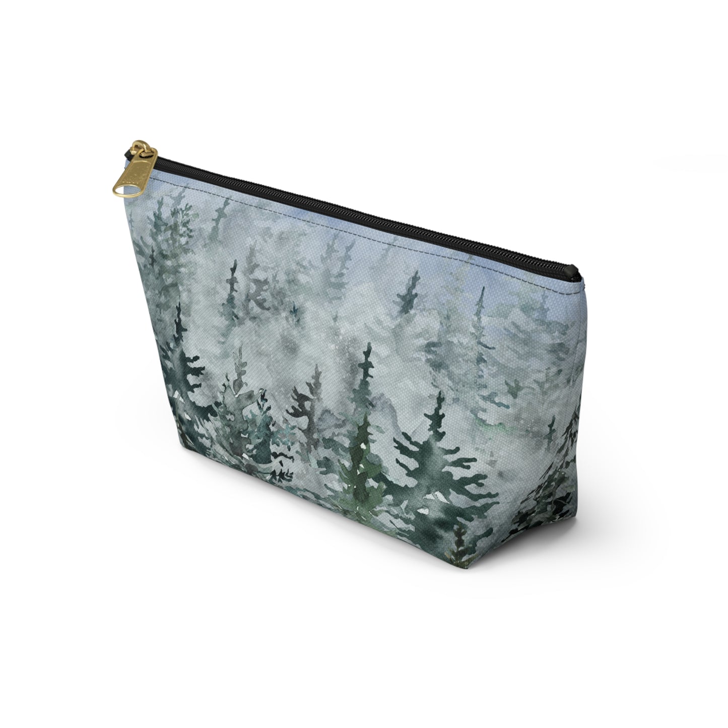 Evergreens in Winter Accessory Pouch w T-bottom