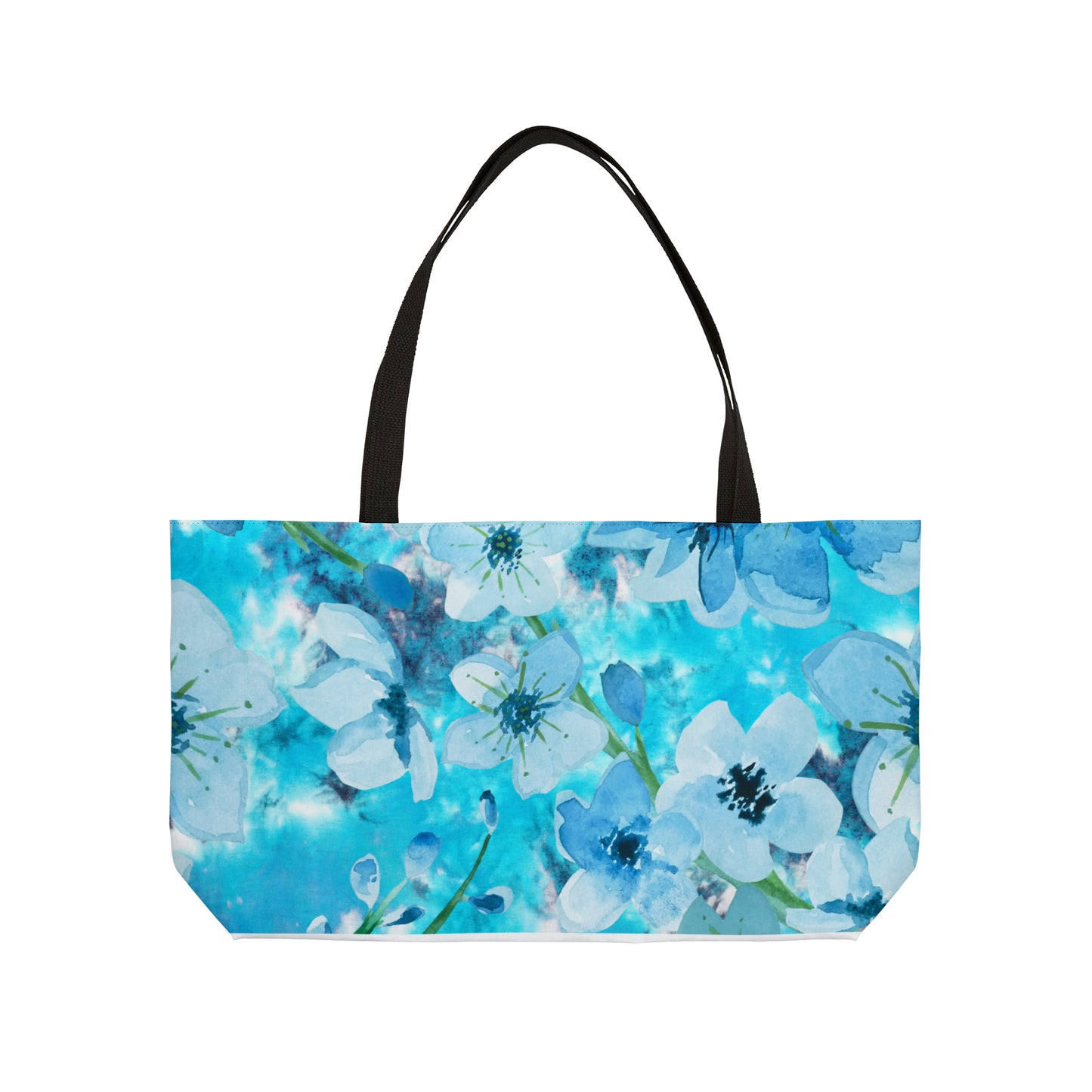 Nordic Floral Overnight Weekender Tote Bag