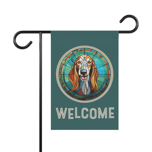 Saluki Welcome 2-Sided Garden & House Flag/Banner