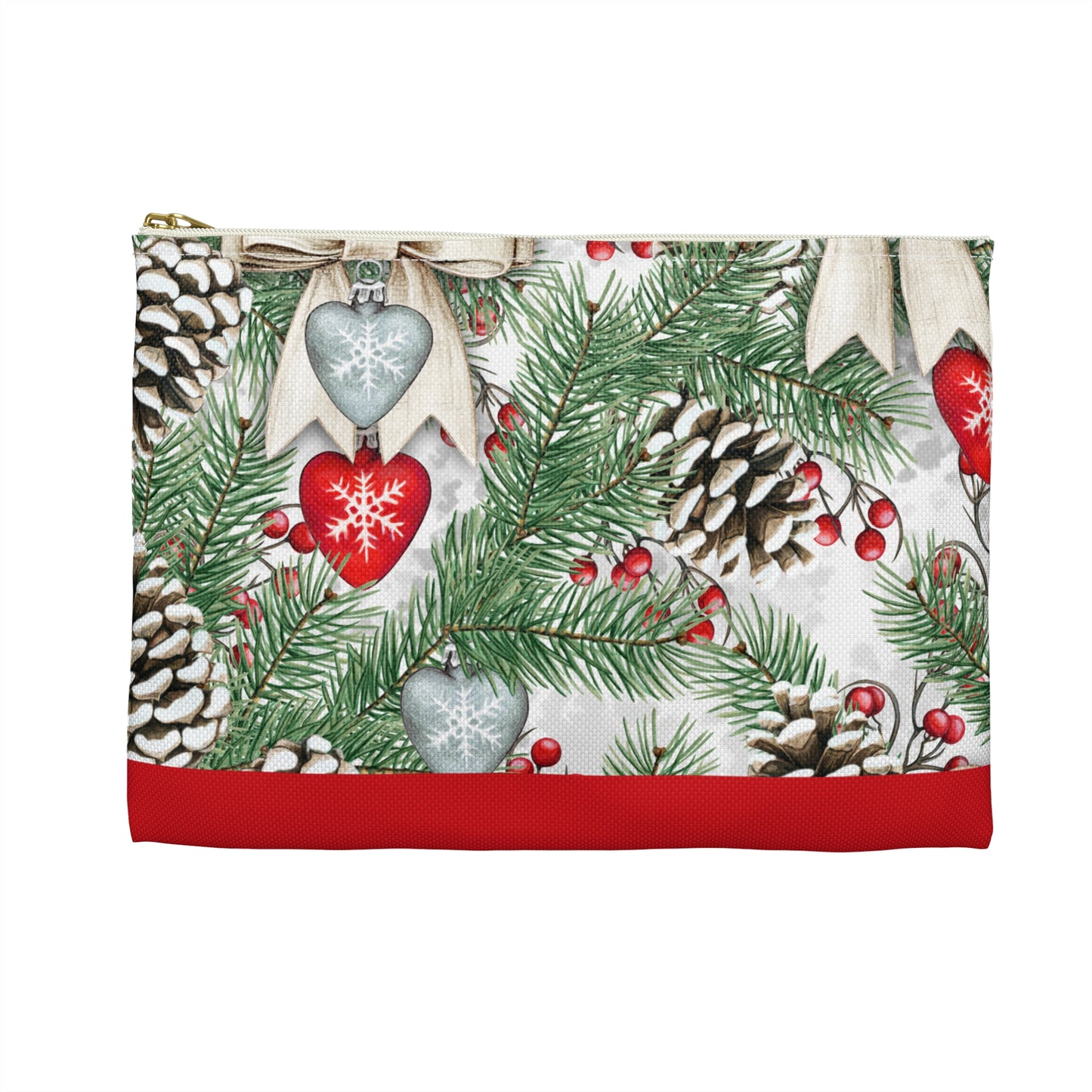 Pinecones & Bows Accessory Pouch