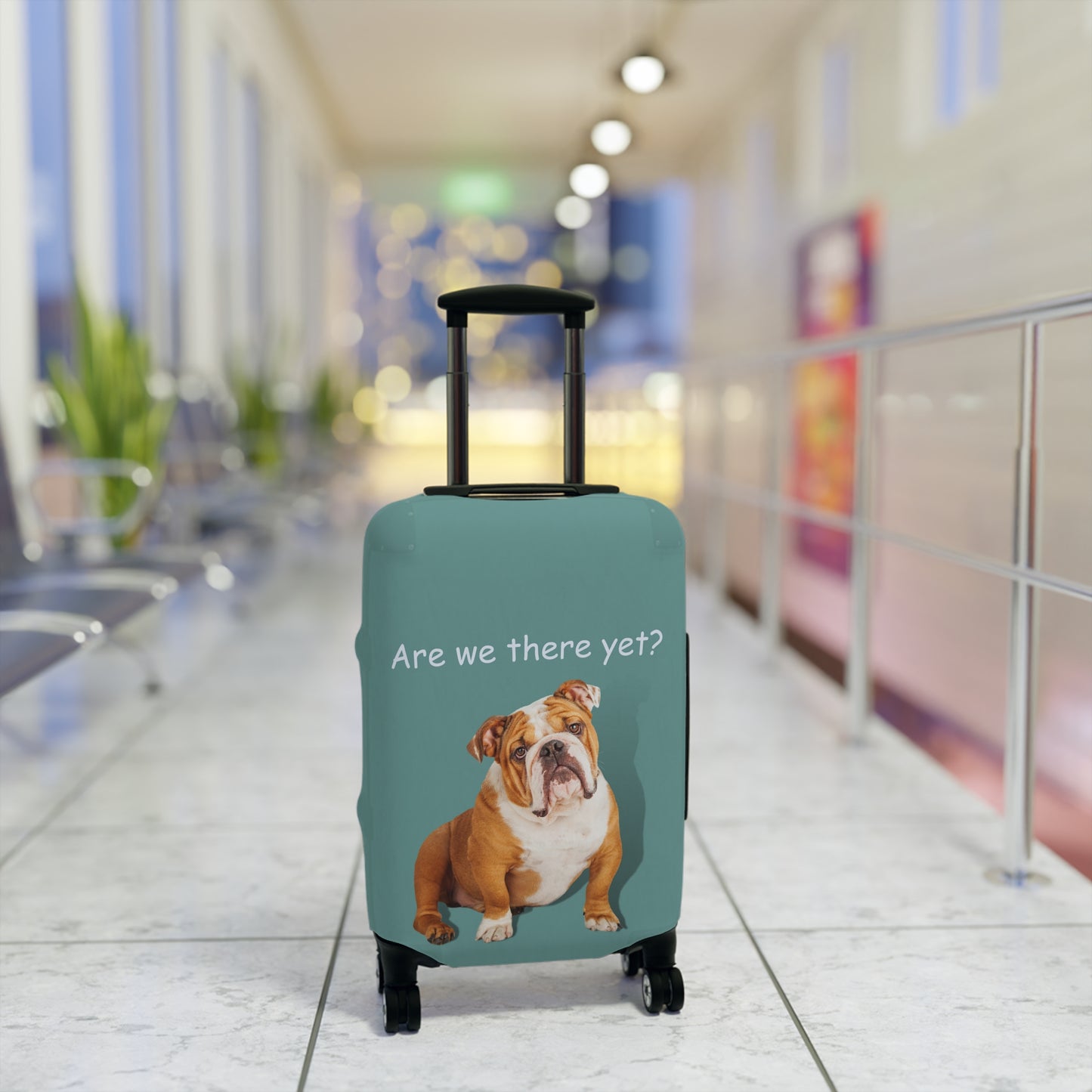 English Bulldog Are We There Yet? Luggage Cover