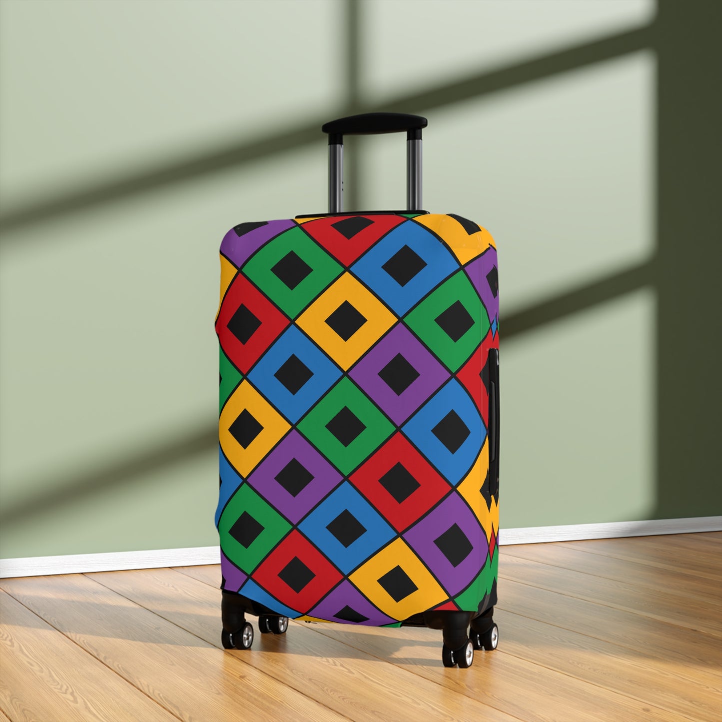 Connor Bright Squares Luggage Cover