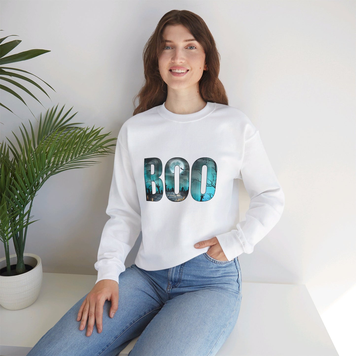 Graveyard BOO Unisex Heavy Blend™ Crewneck Sweatshirt