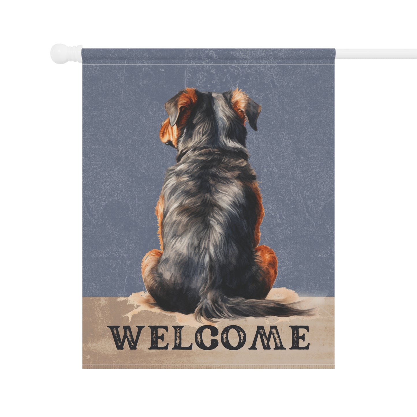 Rottweiler Welcome 2-Sided Garden & House Flag/Banner