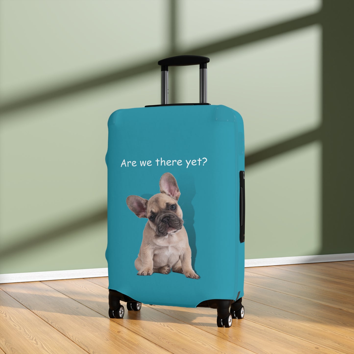 French Bulldog Are We There Yet Luggage Cover