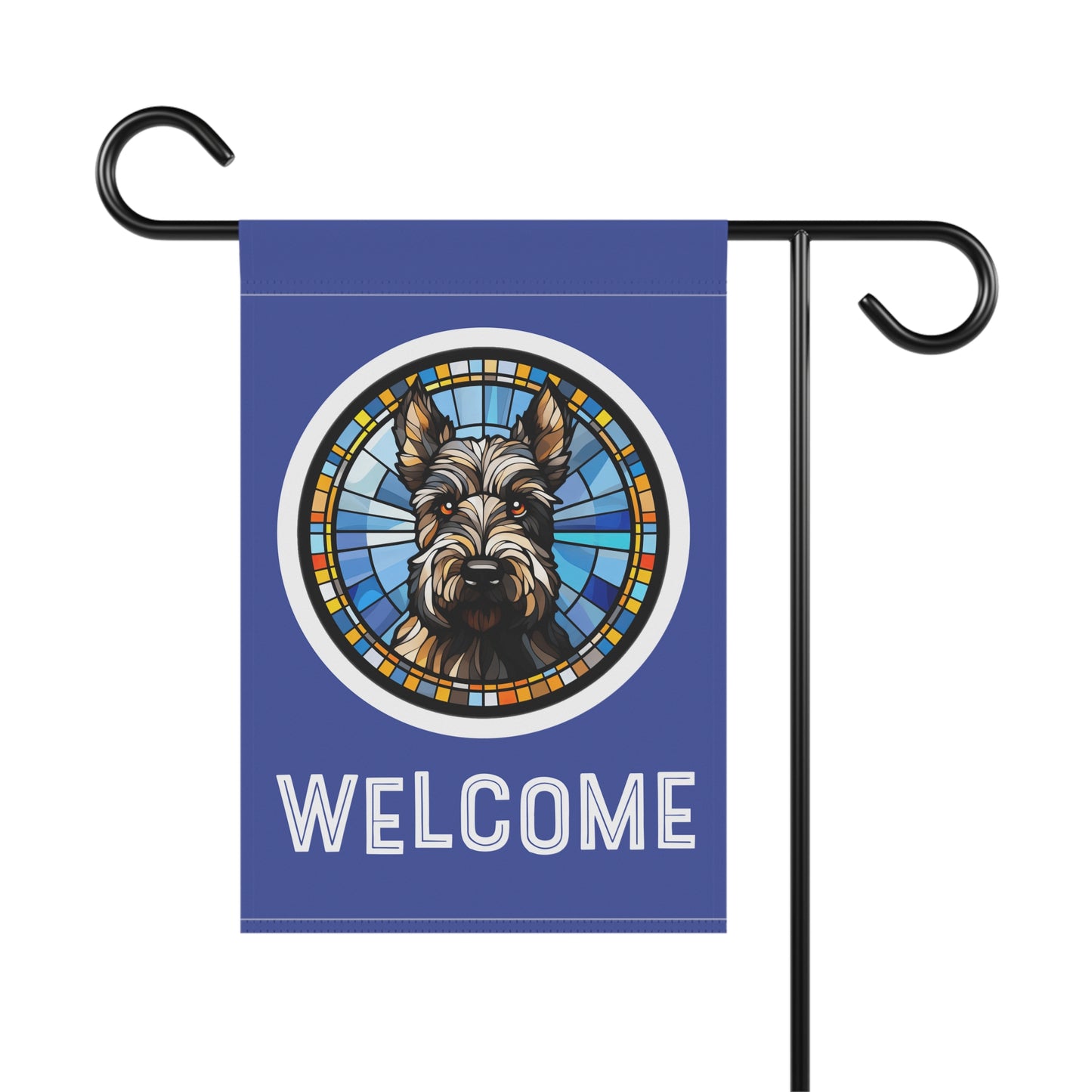 Scottish Terrier Welcome 2-Sided Garden & House Flag/Banner