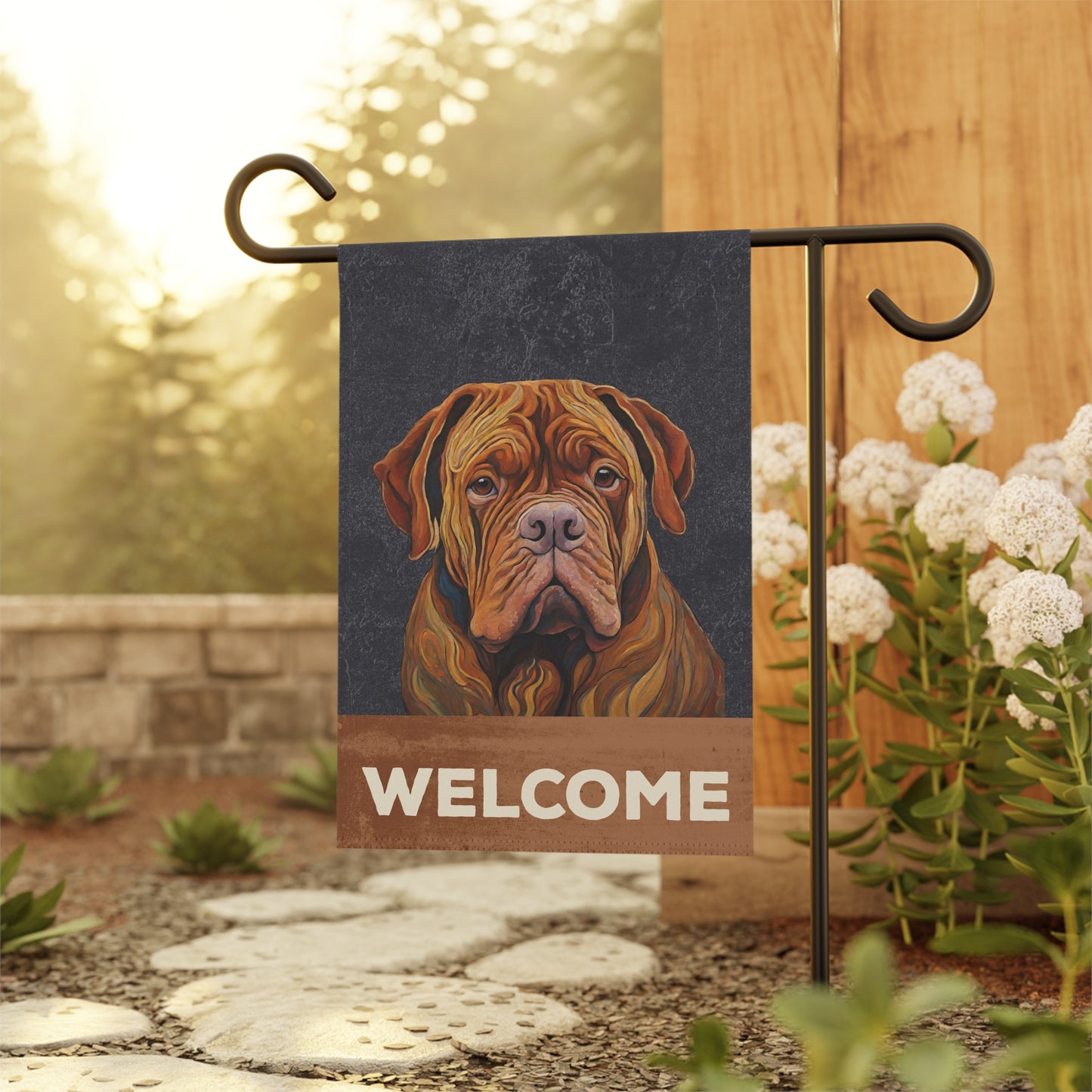 Bordeaux Welcome 2-Sided Garden & House Flag/Banner