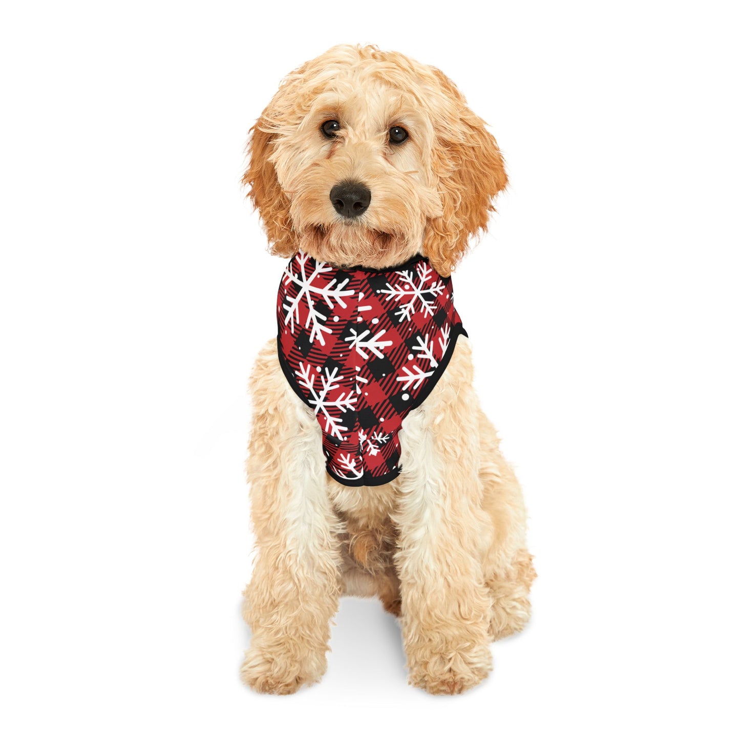 Buffalo Plaid & Snowflakes Pet Hoodie