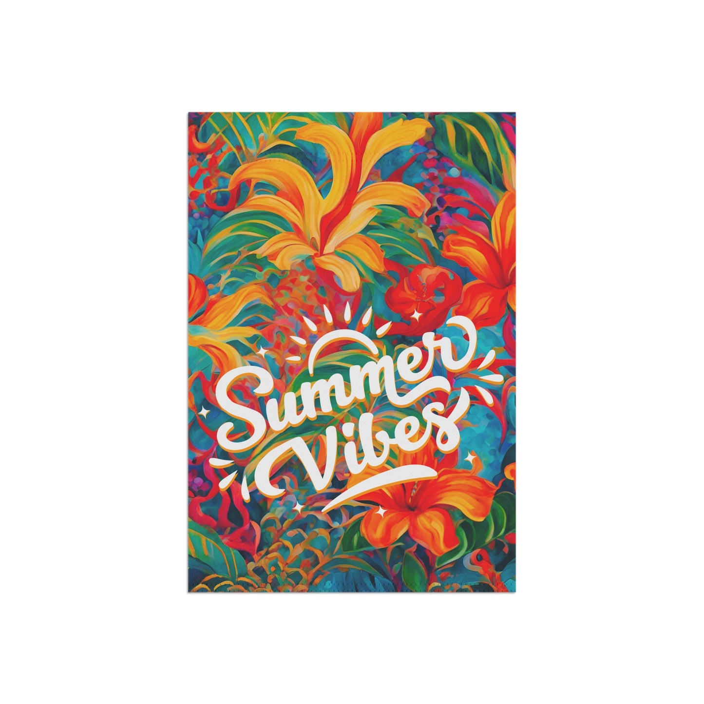 Summer Vibes 2-Sided Garden & House Flag/Banner