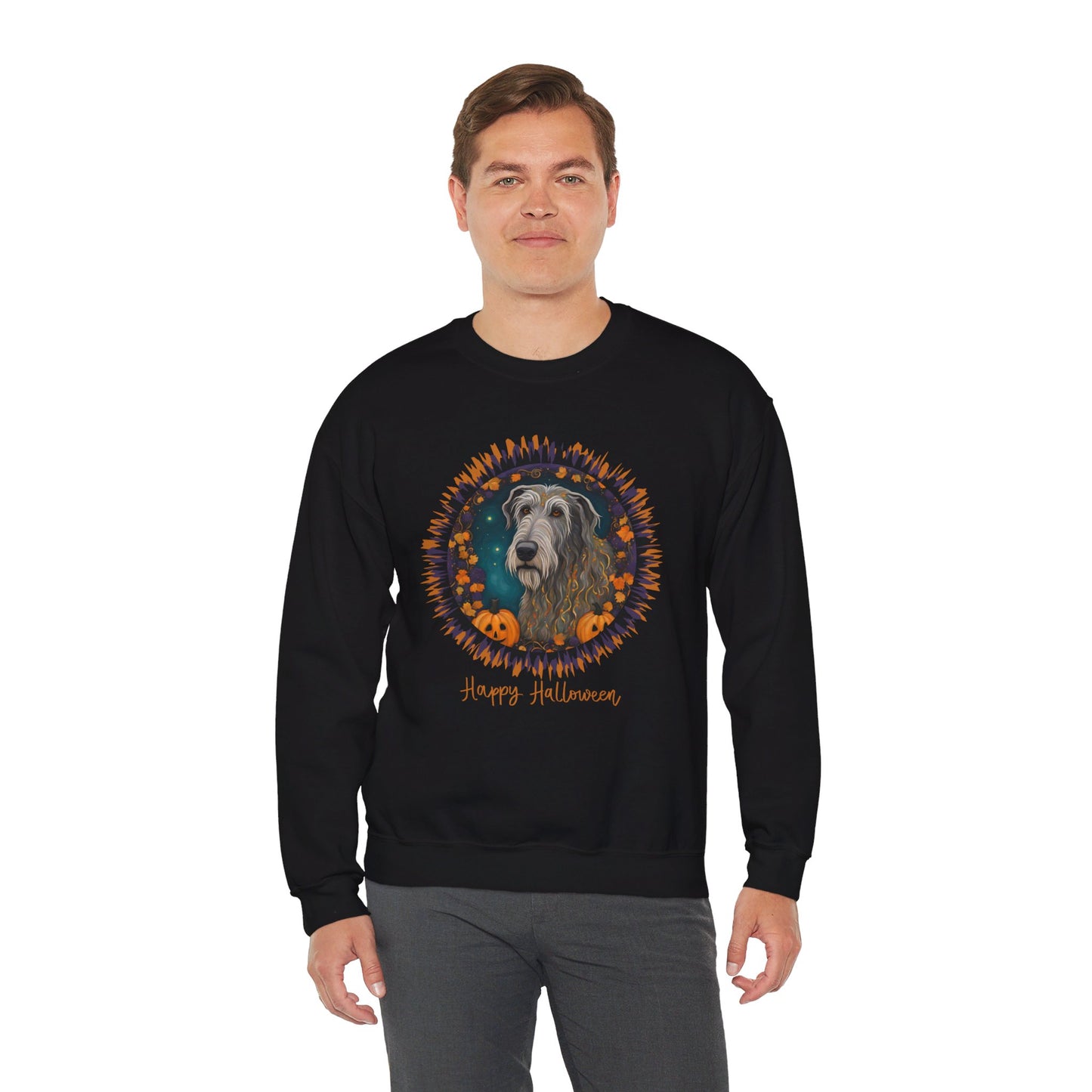 Irish Wolfhound Halloween Unisex Heavy Blend™ Crewneck Sweatshirt