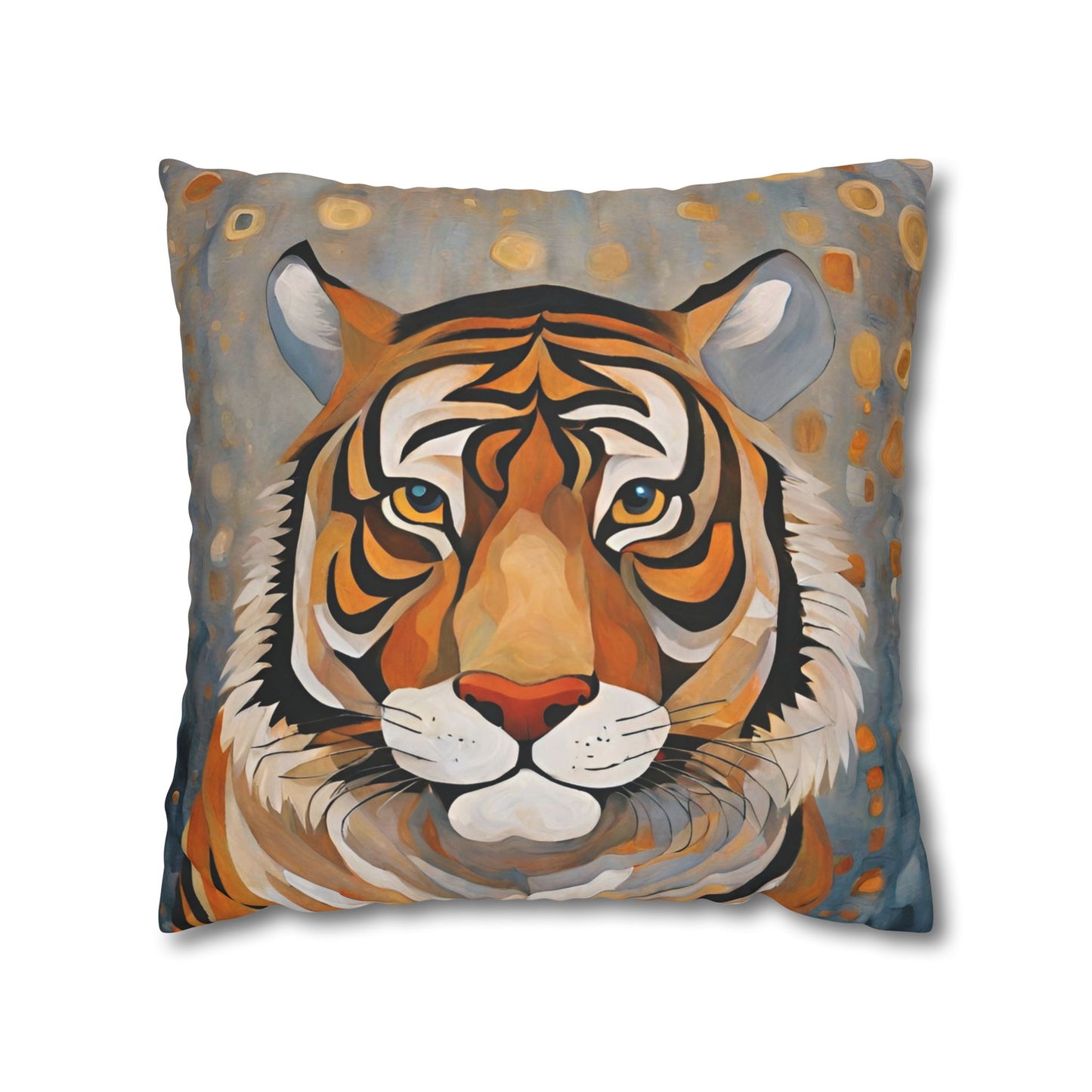 The Tiger Wildlife Square Poly Canvas Pillowcase