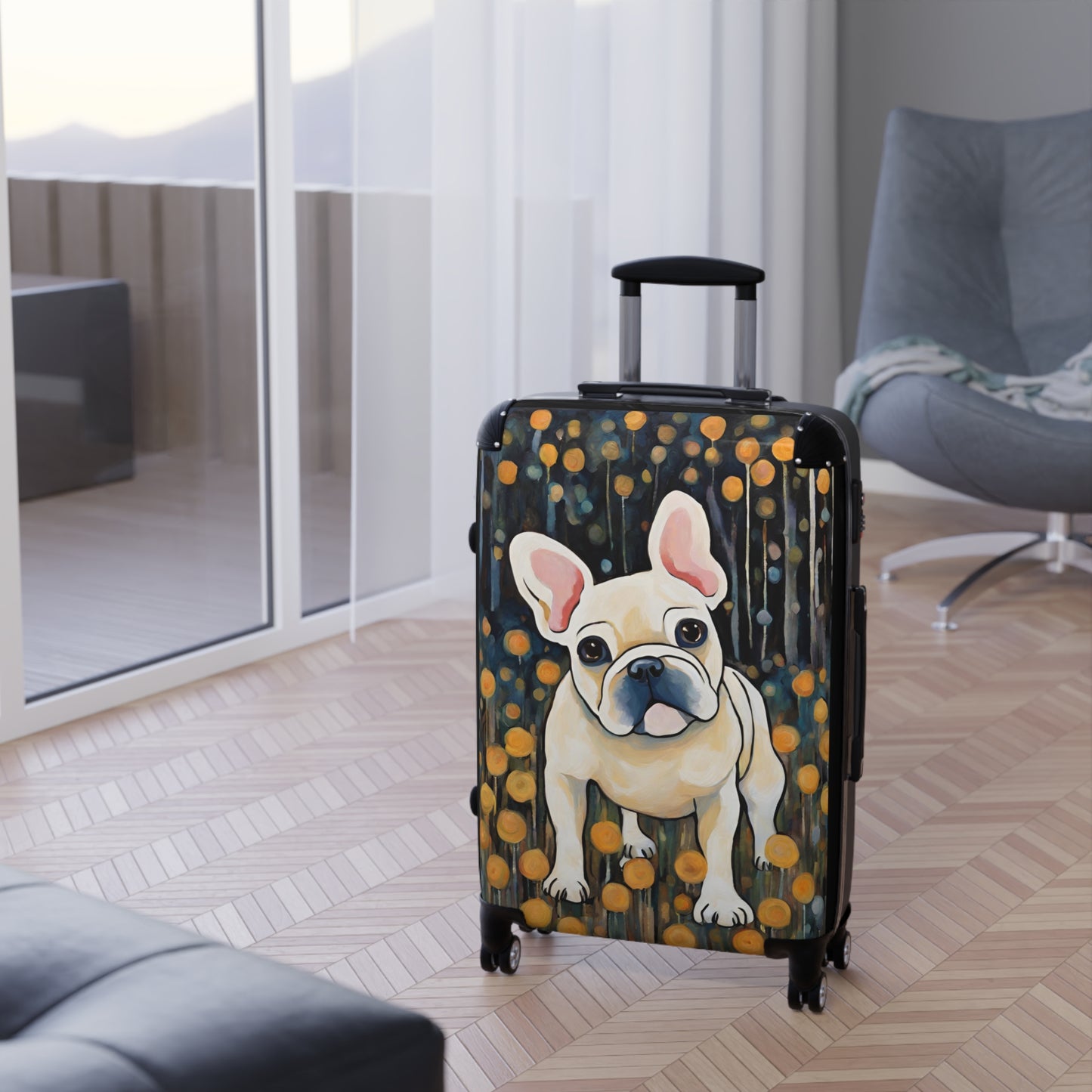 Have a Seat Frenchie Suitcase