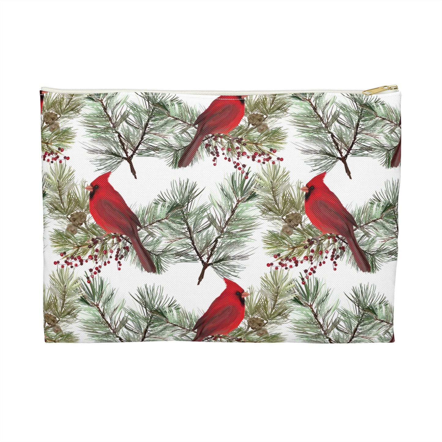 Winter Cardinals Accessory Pouch