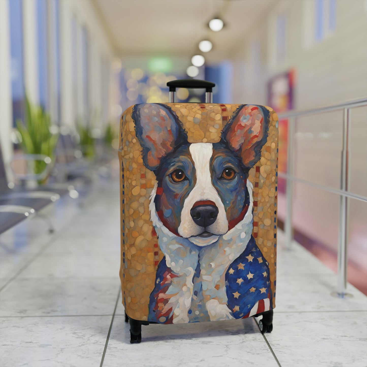 America Dog Luggage Cover