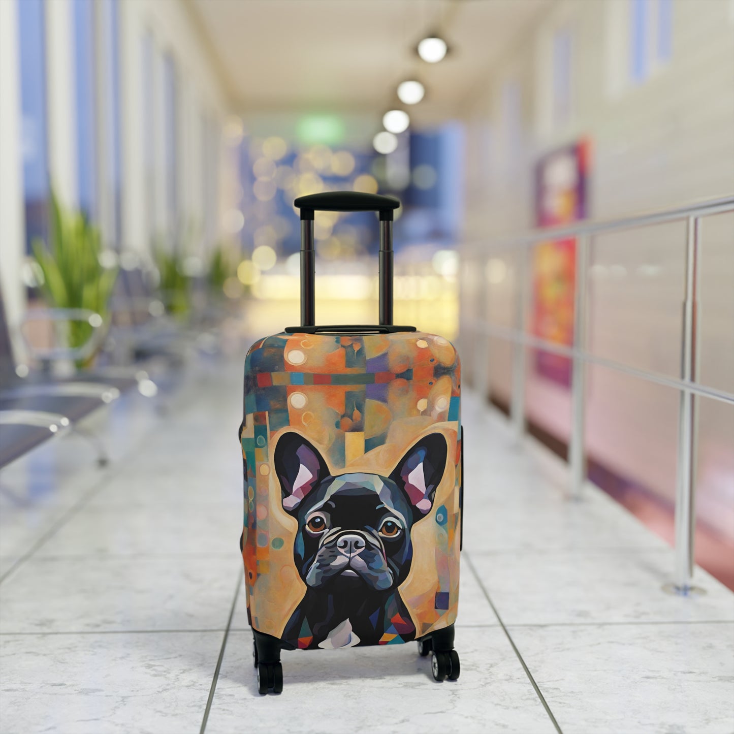 Funky French Bulldog Luggage Cover