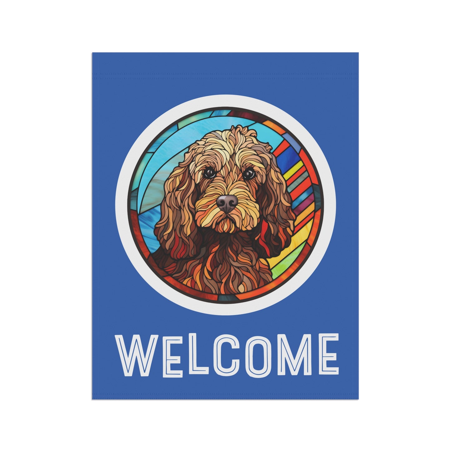 Cockapoo Welcome 2-Sided Garden & House Flag/Banner