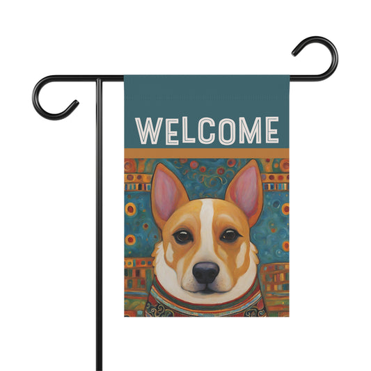 Carlos Welcome 2-Sided Garden & House Flag/Banner