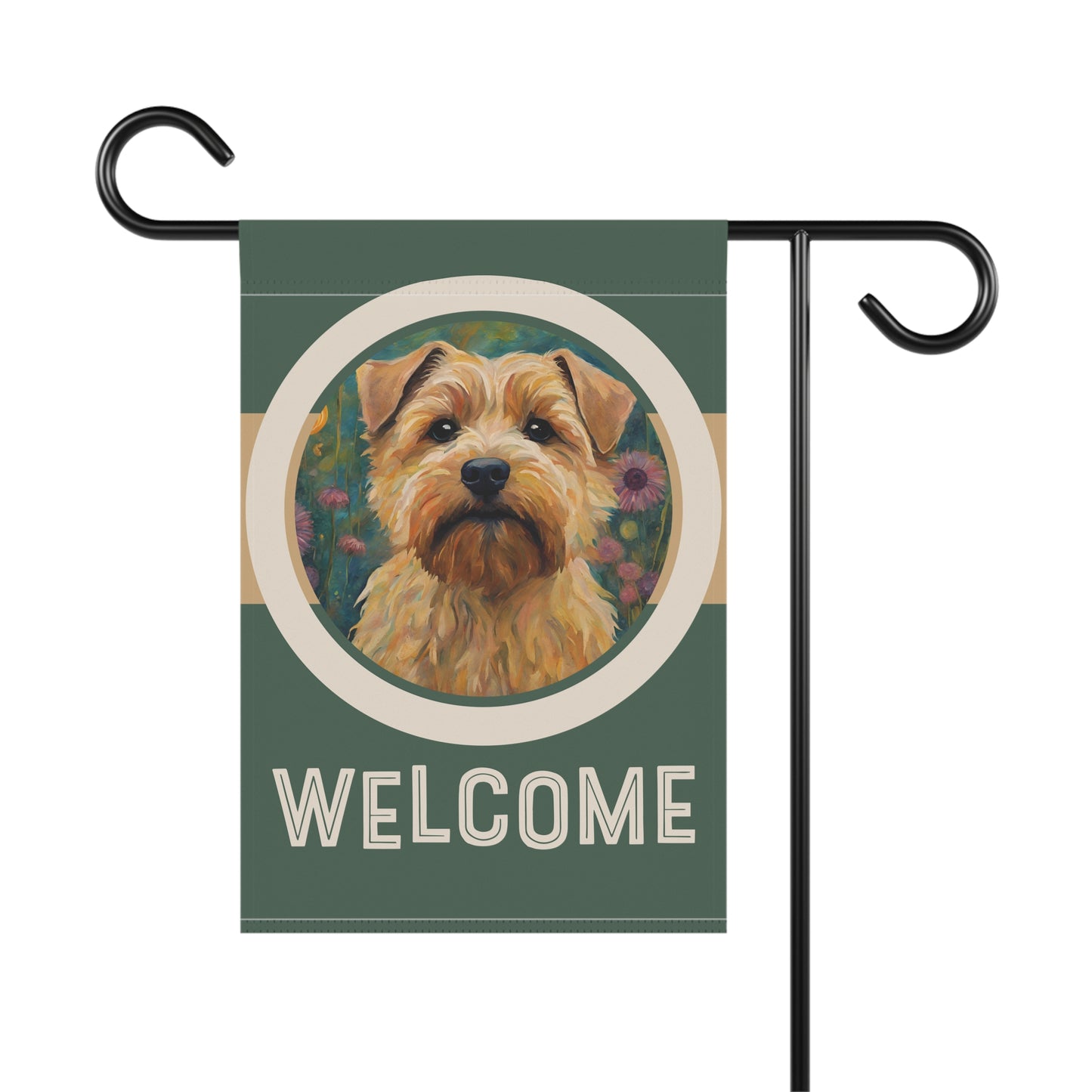 Norfolk Terrier Welcome 2-Sided Garden & House Flag/Banner