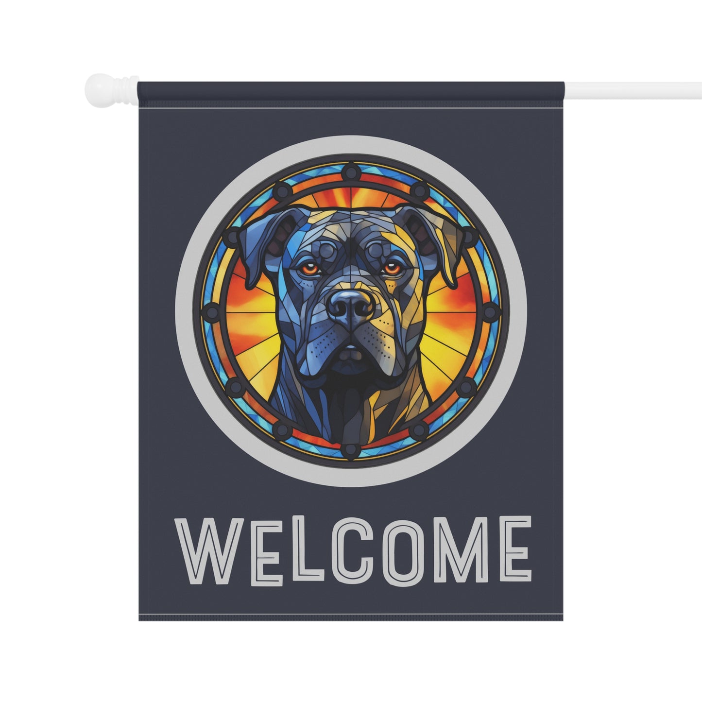 Cane Corso Welcome 2-Sided Garden & House Flag/Banner