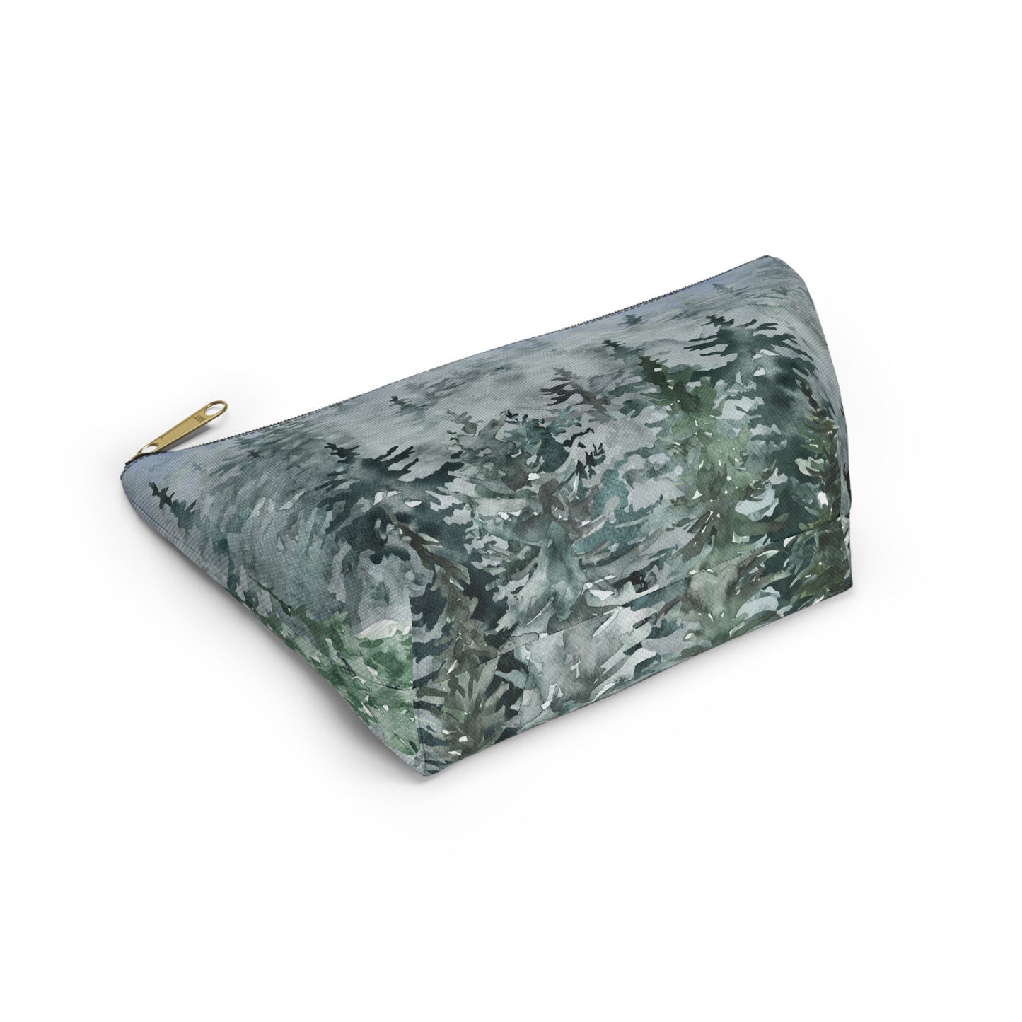 Evergreens in Winter Accessory Pouch w T-bottom